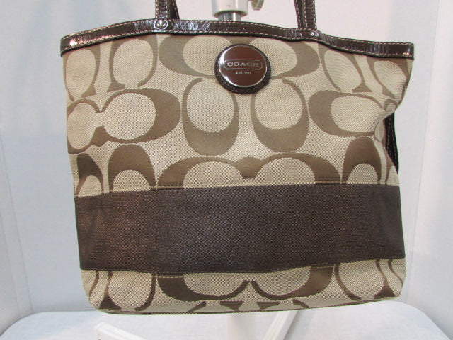 Leather 'Signature Stripe' Tote Bag