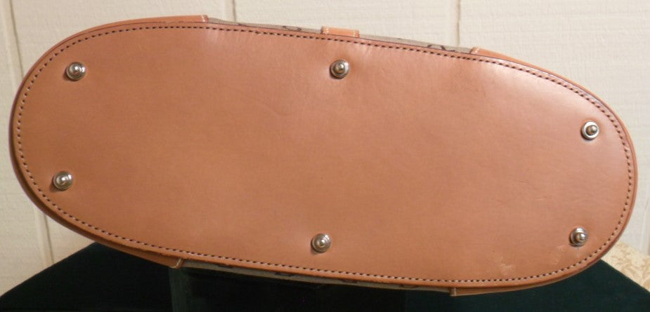 DOONEY & BOURKE Vintage Signature DB Brown Jacquard Leather -  Israel