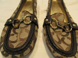 Coach Elsee Canvas Signature Flats