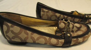 Coach Elsee Canvas Signature Flats