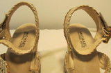 Michael Kors Juniper Espadrille Woven Weave Leather Wedge Sandals