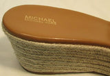 Michael Kors Brown Leather Wedge Sandal