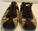 Coach Remonna Brown & Tan Signature Canvas Fashion Sneakers