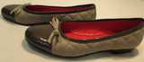 Amalfi by Rangoni Mimi Ballet Flats 2 Tone Quilted Leather