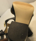 Michael Kors Black Berkley T-Strap Platform Heels