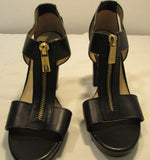 Michael Kors Black Berkley T-Strap Platform Heels