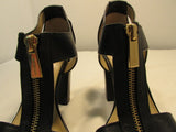 Michael Kors Black Berkley T-Strap Platform Heels