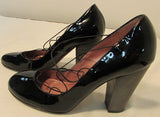 Jean Michael Cazabat Rounded Toe Black Heel Pump