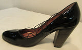Jean Michael Cazabat Rounded Toe Black Heel Pump