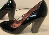 Jean Michael Cazabat Rounded Toe Black Heel Pump