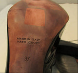 Jean Michael Cazabat Rounded Toe Black Heel Pump