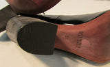 Jean Michael Cazabat Rounded Toe Black Heel Pump