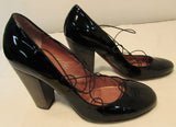 Jean Michael Cazabat Rounded Toe Black Heel Pump