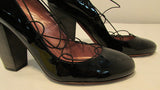 Jean Michael Cazabat Rounded Toe Black Heel Pump