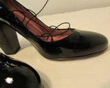 Jean Michael Cazabat Rounded Toe Black Heel Pump