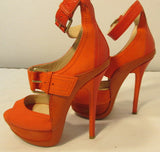 Jimmy Choo Leticia Orange High Heel Platform