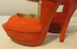 Jimmy Choo Leticia Orange High Heel Platform