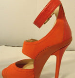Jimmy Choo Leticia Orange High Heel Platform