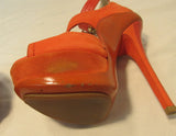 Jimmy Choo Leticia Orange High Heel Platform