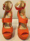 Jimmy Choo Leticia Orange High Heel Platform
