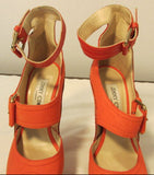 Jimmy Choo Leticia Orange High Heel Platform