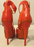 Jimmy Choo Leticia Orange High Heel Platform