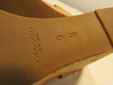 Coach Linden Platform Cork Slingback Wedges