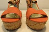 Coach Linden Platform Cork Slingback Wedges