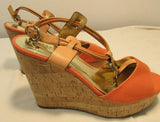 Coach Linden Platform Cork Slingback Wedges