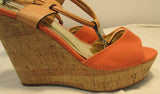 Coach Linden Platform Cork Slingback Wedges