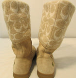 Coach Tatum Leather & Wool Mid-calf Boots