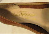 Salvatore Ferragamo Brown Leather Dress Shoes