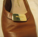 Salvatore Ferragamo Brown Leather Dress Shoes