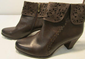 L'Artiste by Springster Modella Brown Heeled Ankle Boots