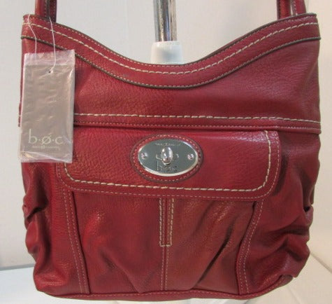 FOSSIL SYDNEY Raisin Leather Satchel Handbag Crossbody Purse Burgundy Maroon  | eBay