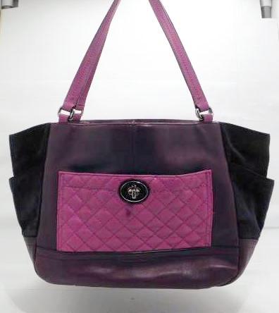 COACH PARK QUILTED COLORBLOCK CARRIE TOTE outlet 24693