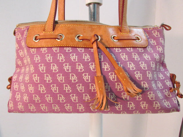 Dooney Bourke Satchel Canvas Tassel Handbag MA PAS TREASURES CONSIGNMENT AUCTIONS