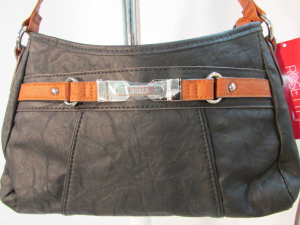 Small Black Rosetti Faux Leather Shoulder Purse Handbag | eBay