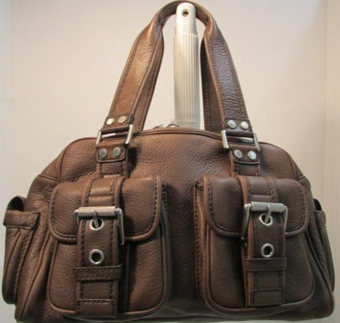 Vintage Michael Michael Kors Brown Pebble Leather Handbag MA PAS TREASURES CONSIGNMENT AUCTIONS