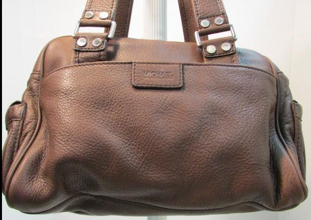 Michael Kors popular leather shoulder bag brown vintage leather